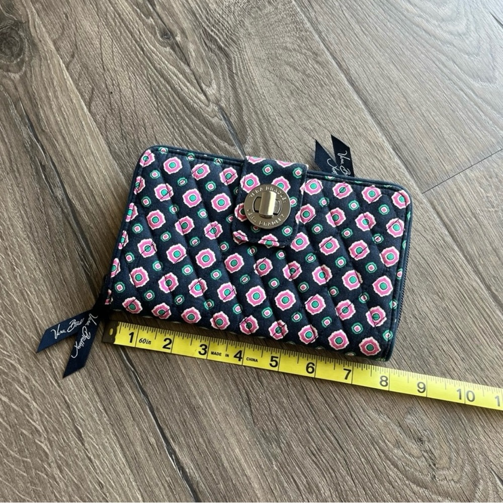 NWOT Vera Bradley Turnlock Wallet • Petal Dots - Picture 9 of 10